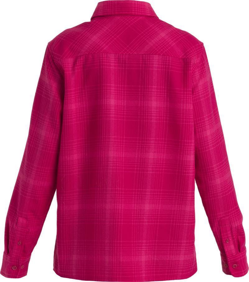 Merino 200 Dawnder LS Flannel Shirt - Plaid - Womens - Tempo / Electron Pink 2