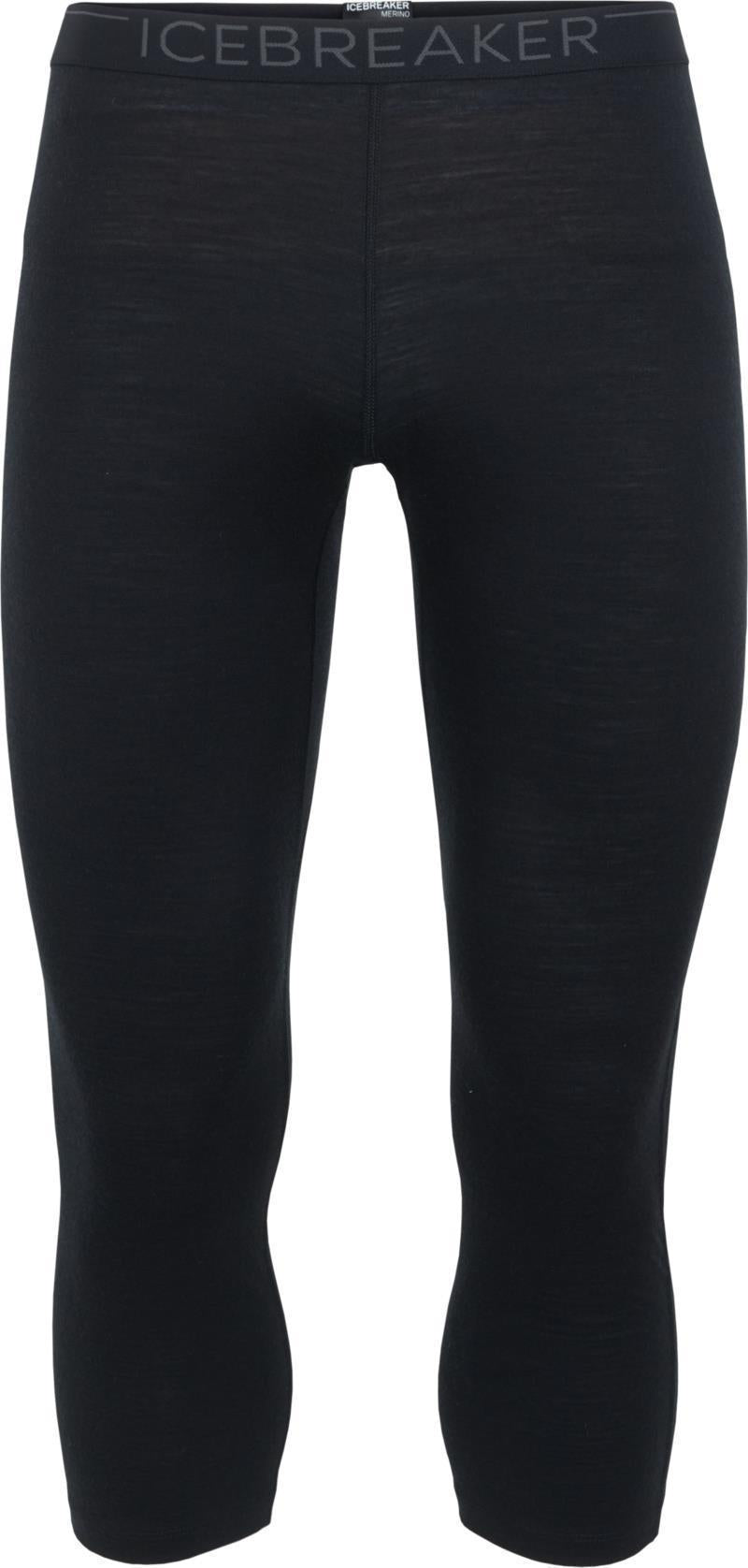 Merino 200 Oasis 3/4 Leggings - Mens - Black 1