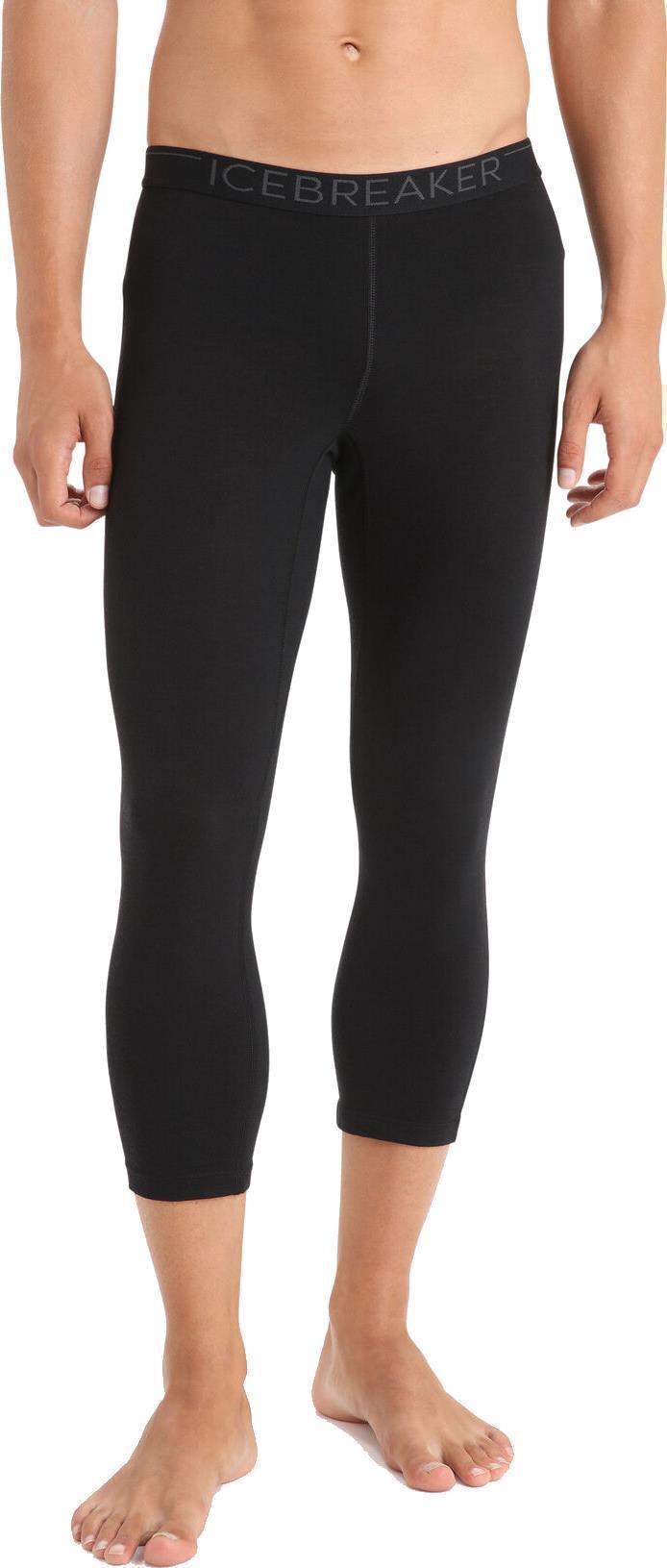 Merino 200 Oasis 3/4 Leggings - Mens - Black 2