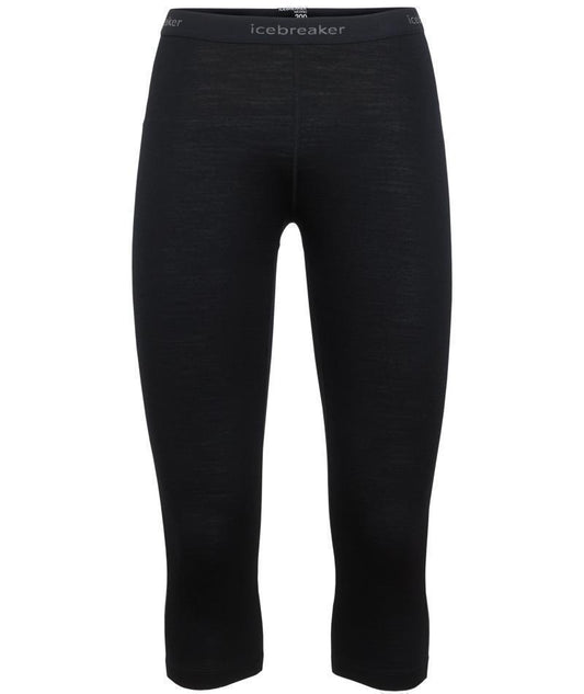 Merino 200 Oasis 3/4 Leggings - Womens - Black 1