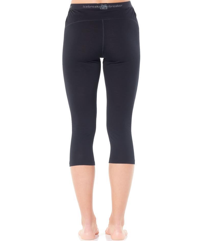 Merino 200 Oasis 3/4 Leggings - Womens - Black 3