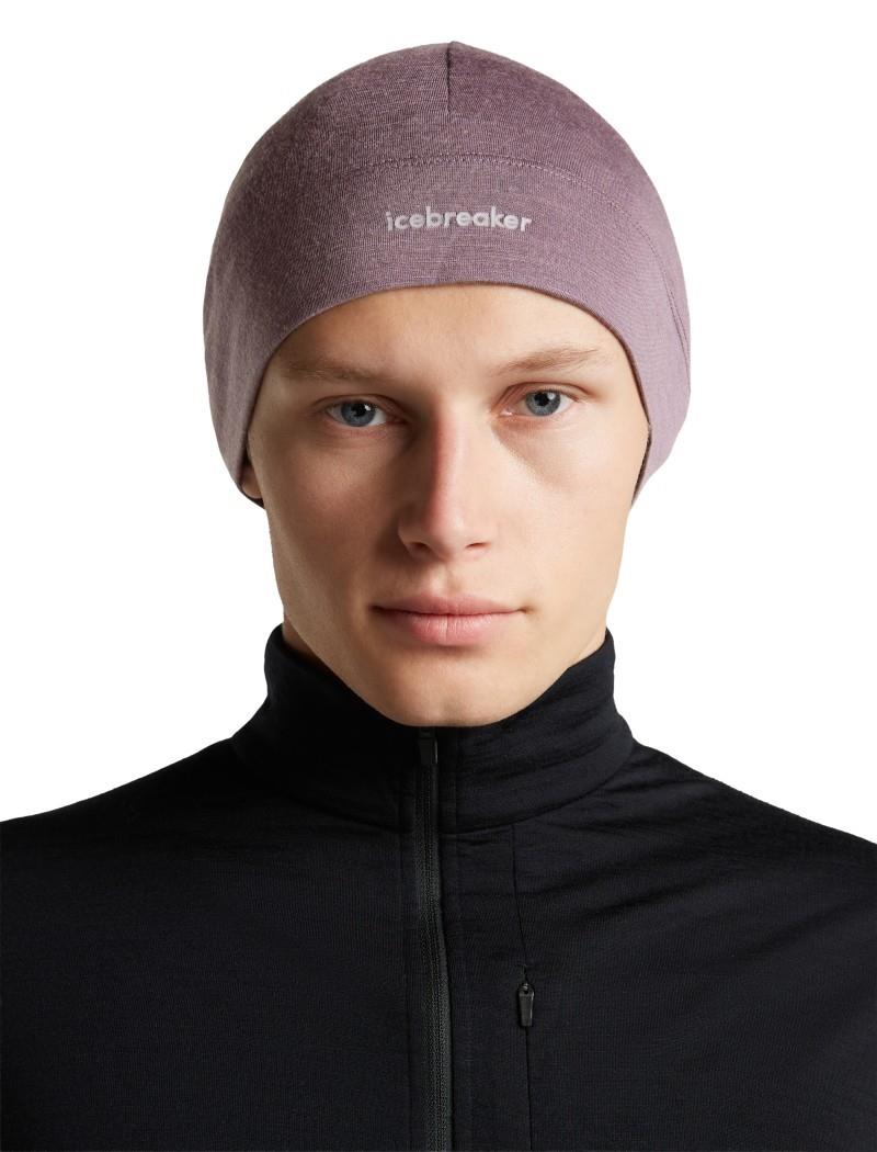 Merino 200 Oasis Beanie - grey plum 1