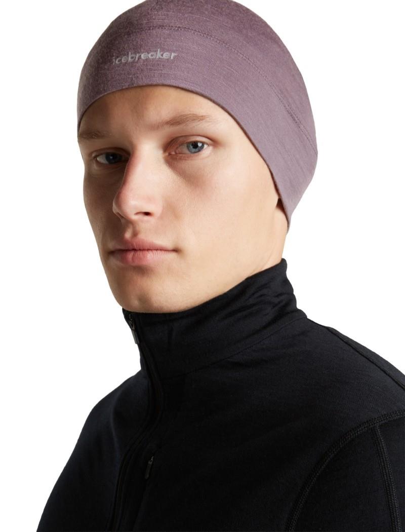 Merino 200 Oasis Beanie - grey plum 1