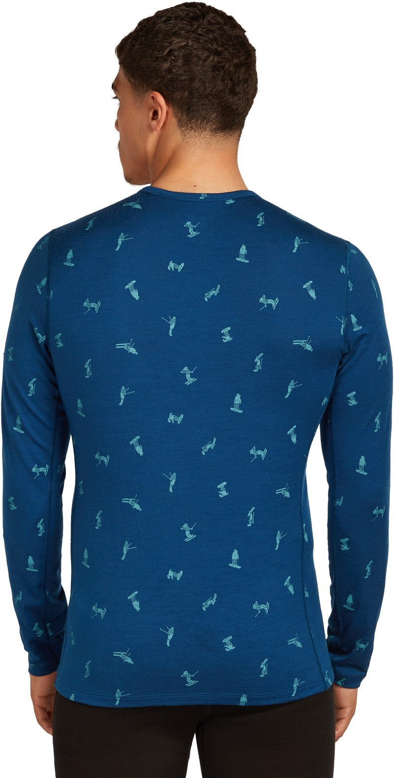 Merino 200 Oasis LS Crewe - GRX2 - Mens - atlantis / topaz / aop 1