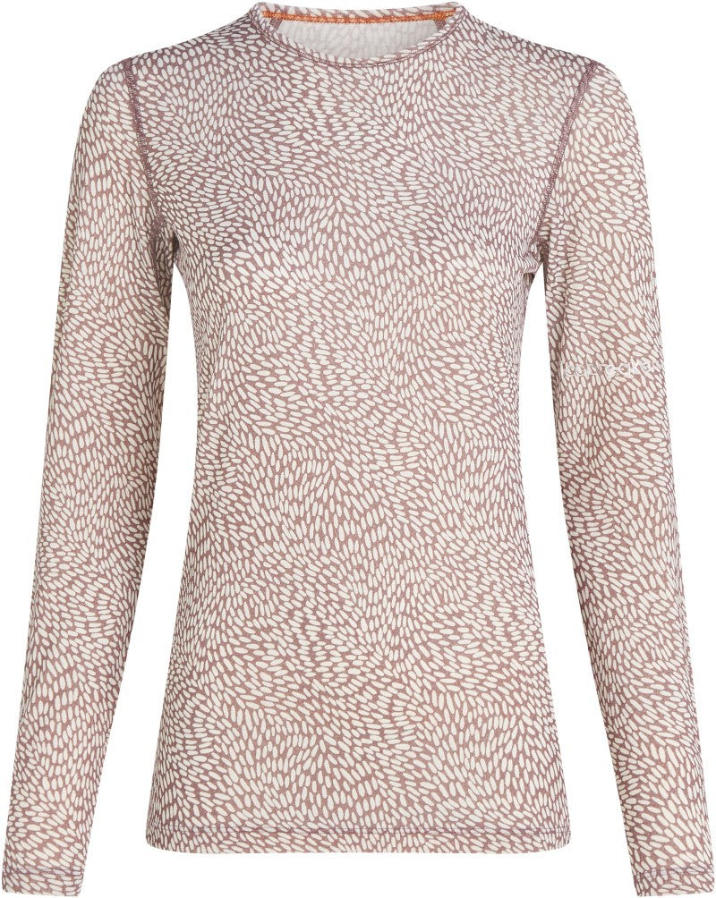 Merino 200 Oasis LS Crewe - GRX2 - Womens - summit / snow / aop 1