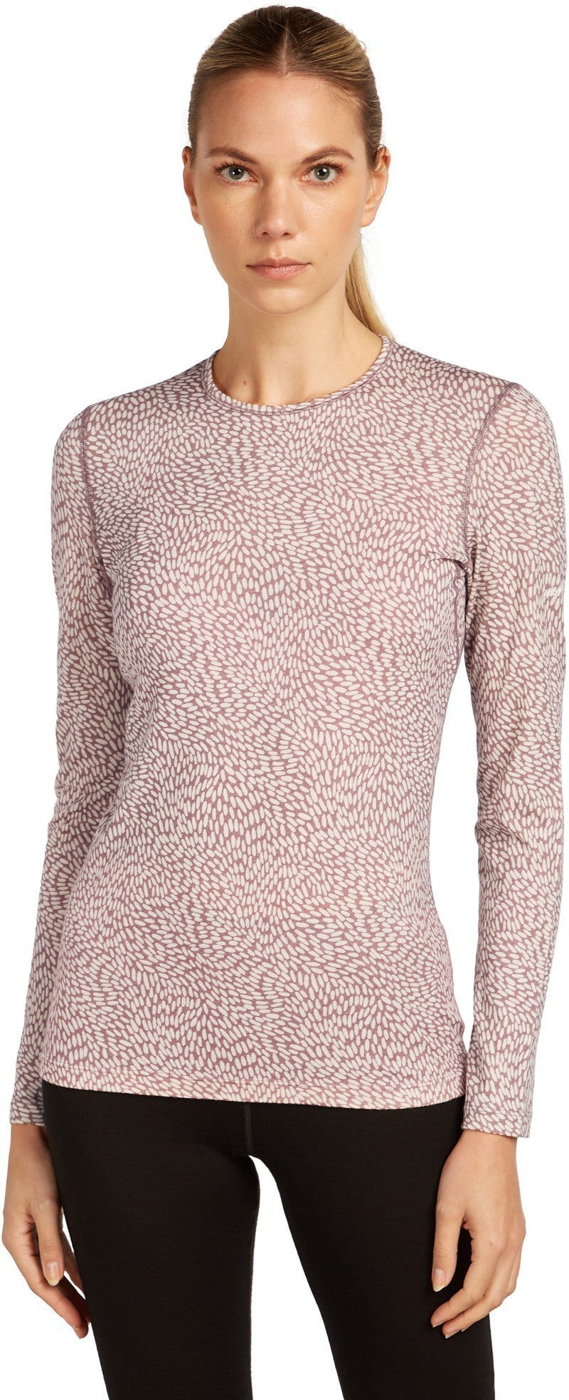 Merino 200 Oasis LS Crewe - GRX2 - Womens - summit / snow / aop 1