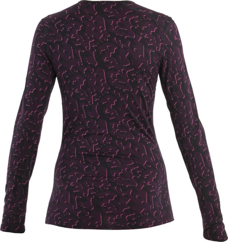 Merino 200 Oasis LS Crewe - Macro Camo - Womens - Tempo / Black / Nightshade / AOP 2
