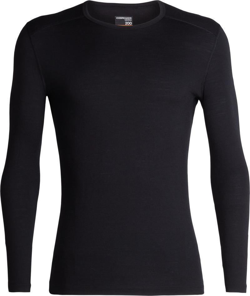 Merino 200 Oasis LS Crewe - Mens - Black 1