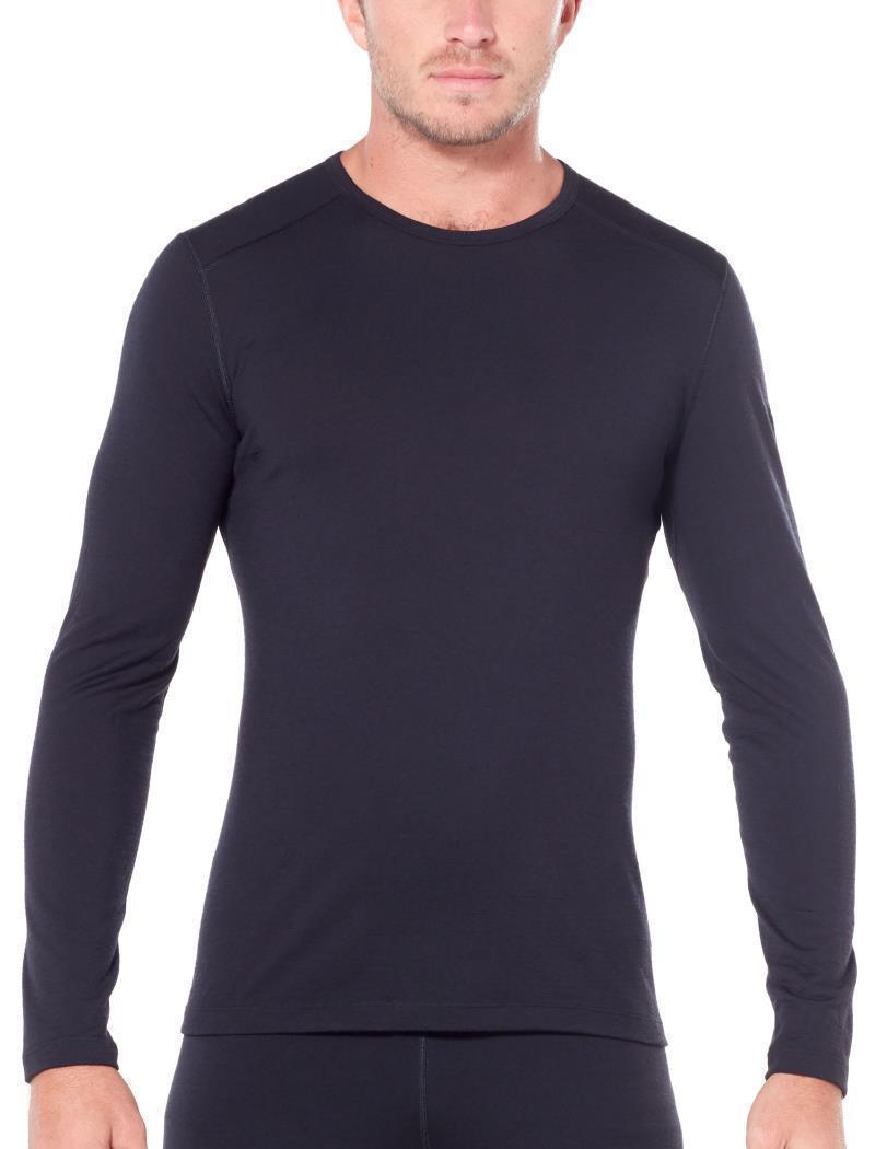 Merino 200 Oasis LS Crewe - Mens - Black 2
