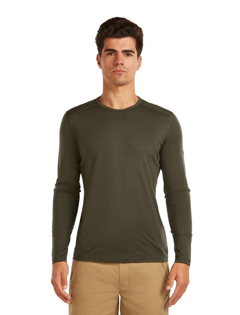 Merino 200 Oasis LS Crewe - Mens - dark loden 1