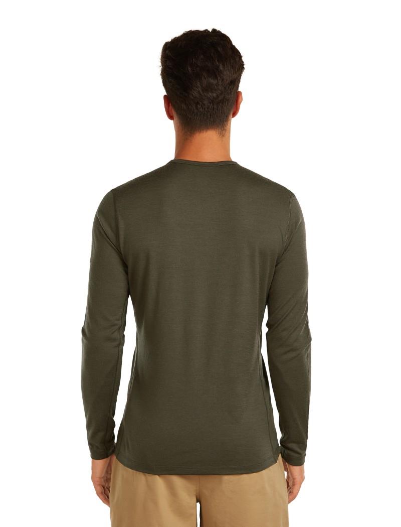 Merino 200 Oasis LS Crewe - Mens - dark loden 1