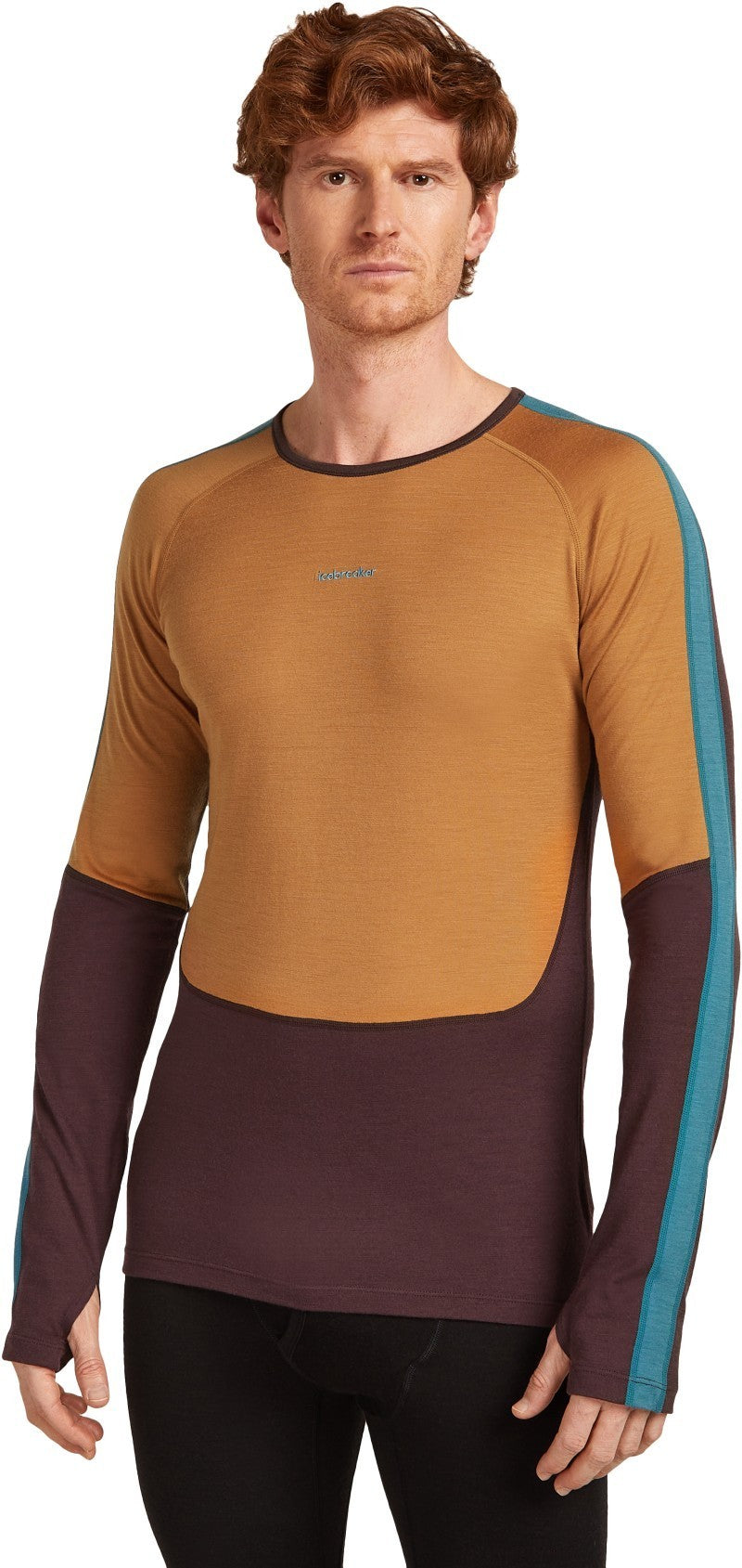 Merino 200 Oasis+ LS Crewe - Mens - java / trail / topaz / cb 1