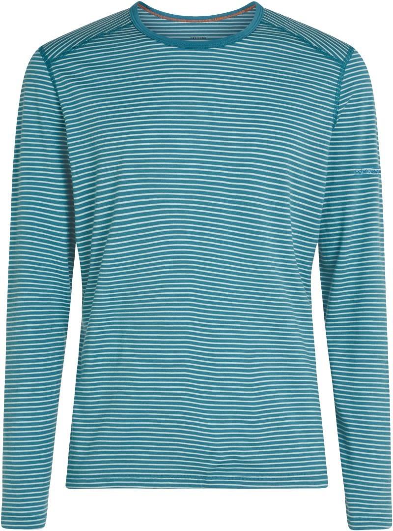 Merino 200 Oasis LS Crewe - Mens - topaz / undyed - stripe 1