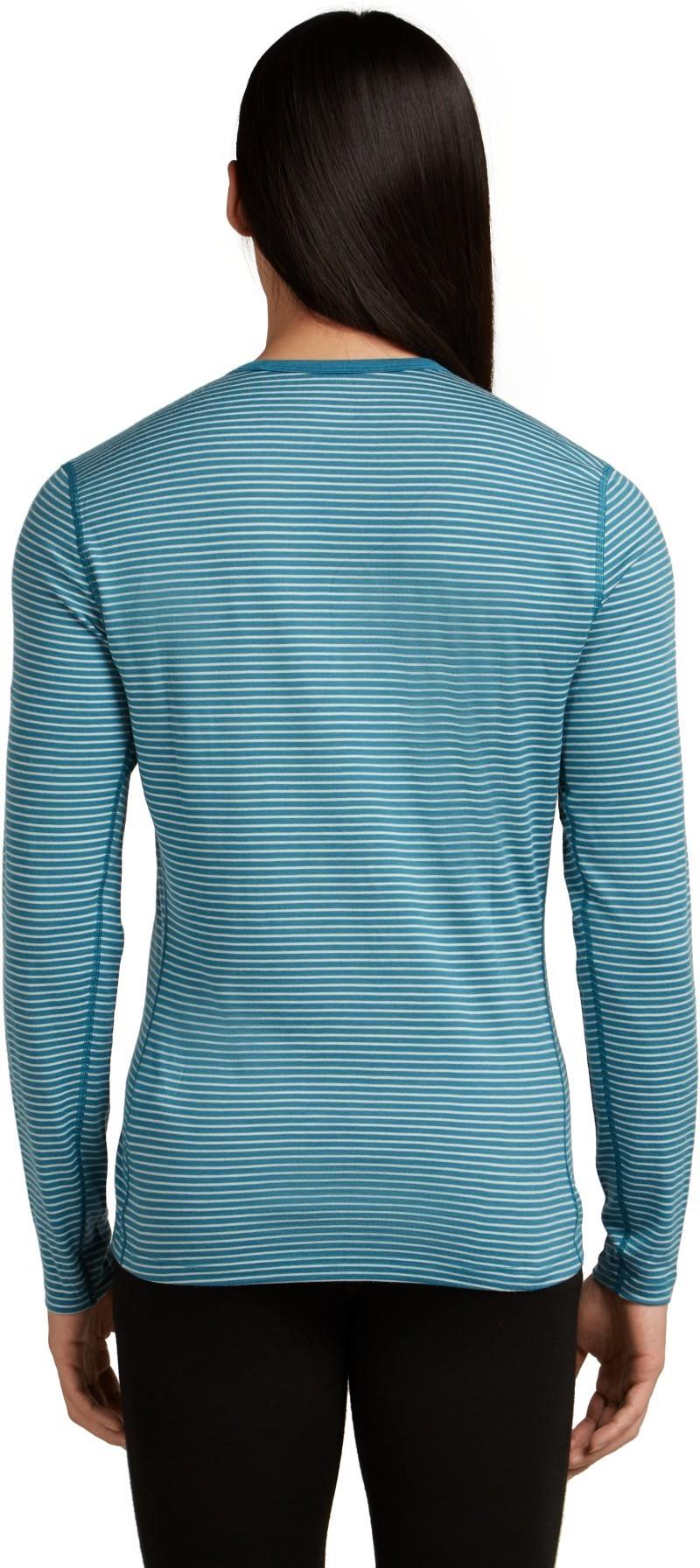 Merino 200 Oasis LS Crewe - Mens - topaz / undyed - stripe 1