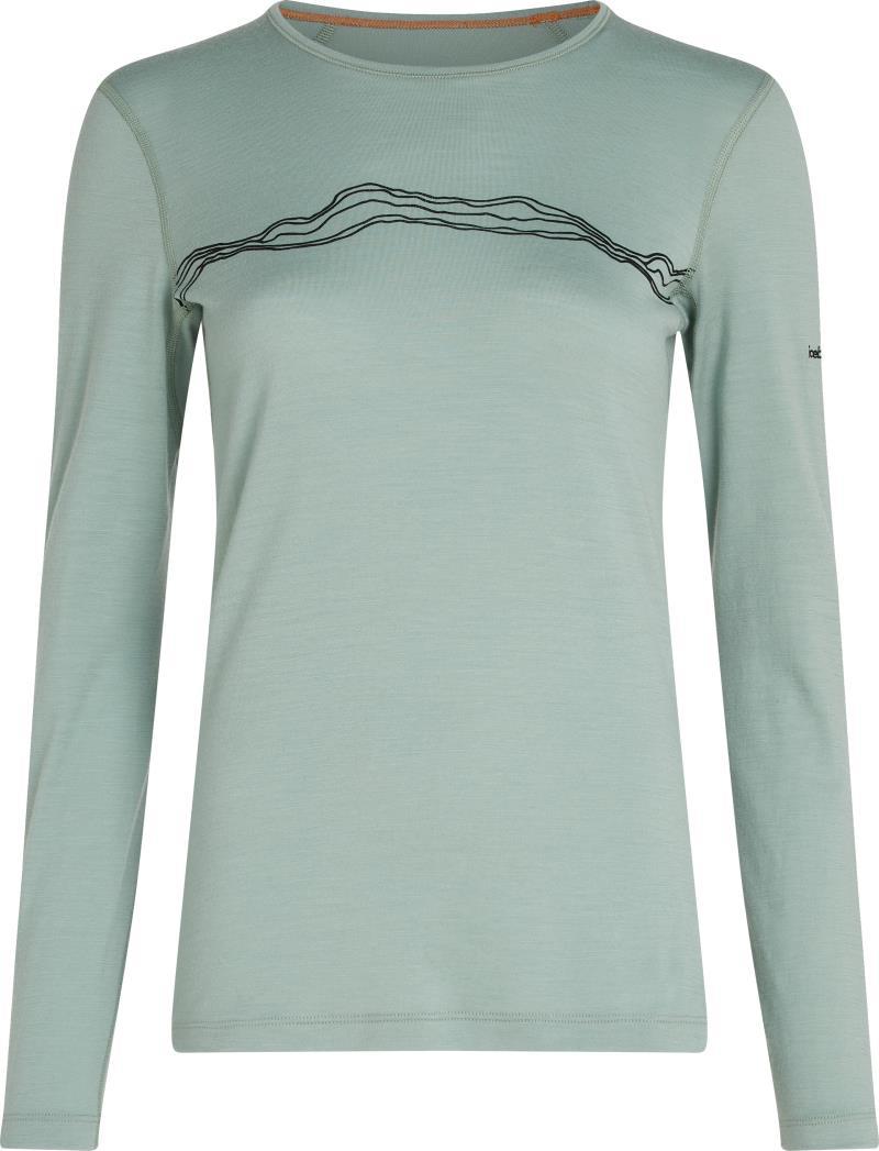 Merino 200 Oasis LS Crewe - Mountain Pulse - Womens - moss 1