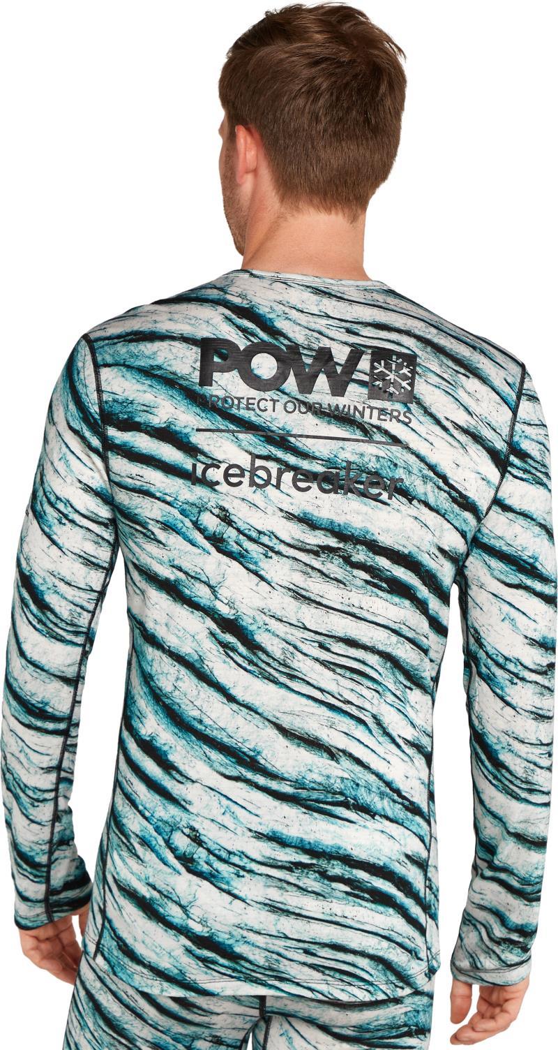Merino 200 Oasis LS Crewe - Protect Our Winters AOP - Mens - snow / aop 1