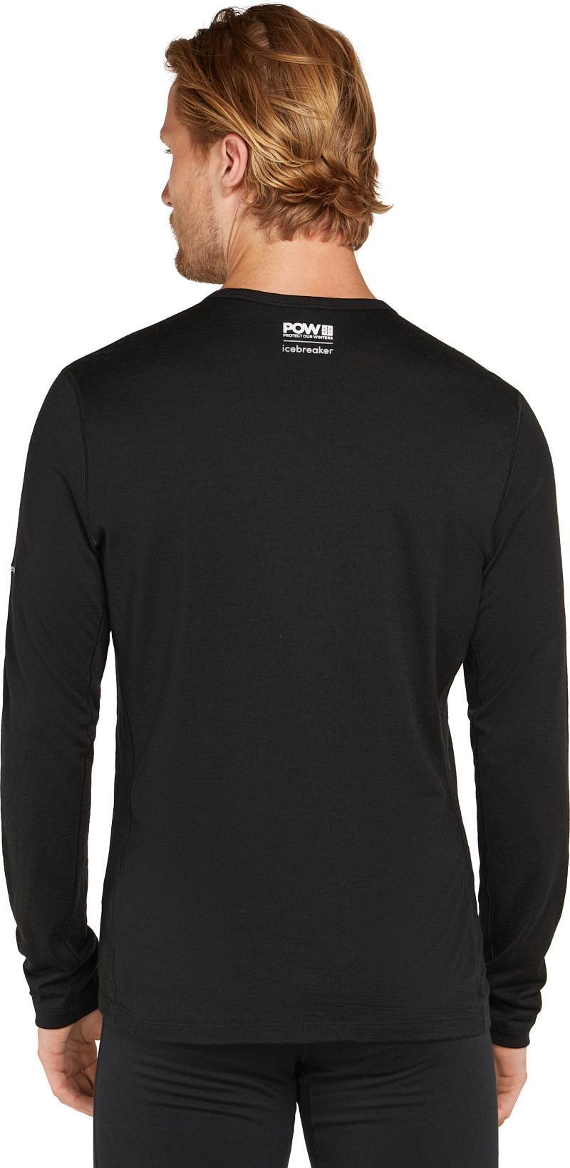 Merino 200 Oasis LS Crewe - Protect Our Winters - Mens - black 1