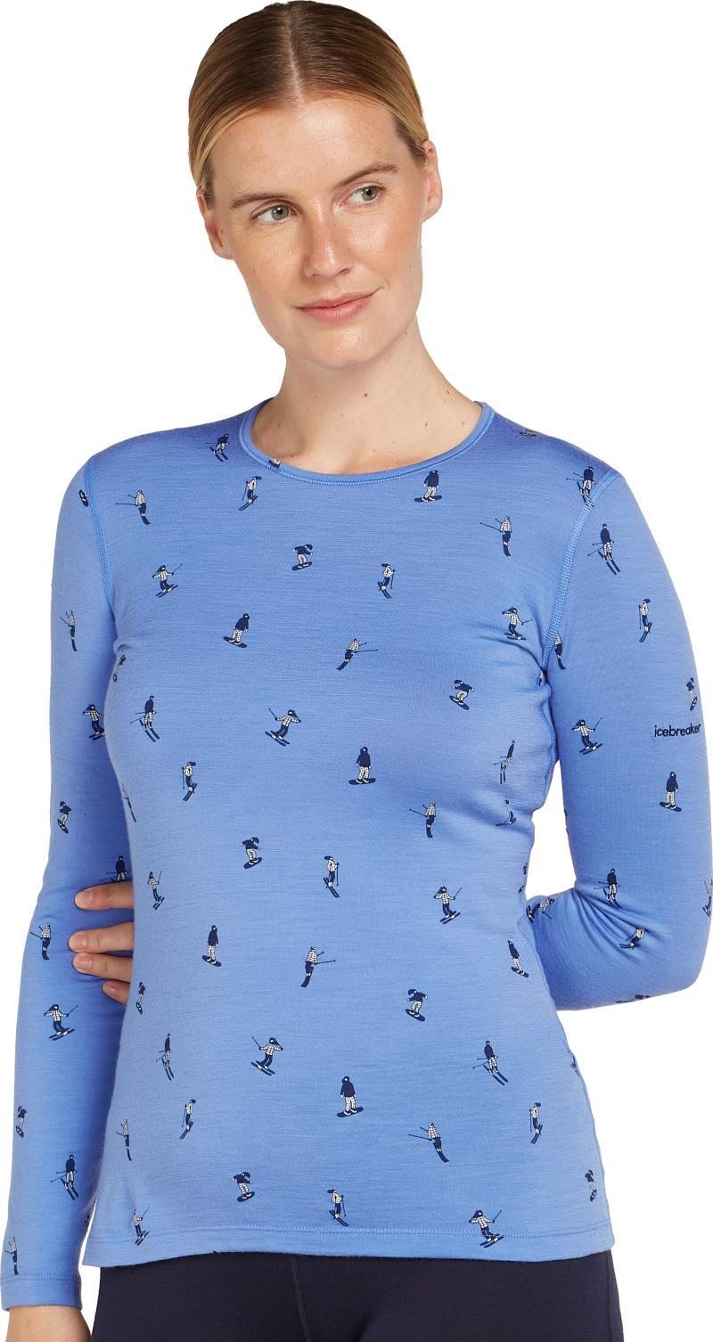 Merino 200 Oasis LS Crewe - Snow Day - Womens - baja / aop 1