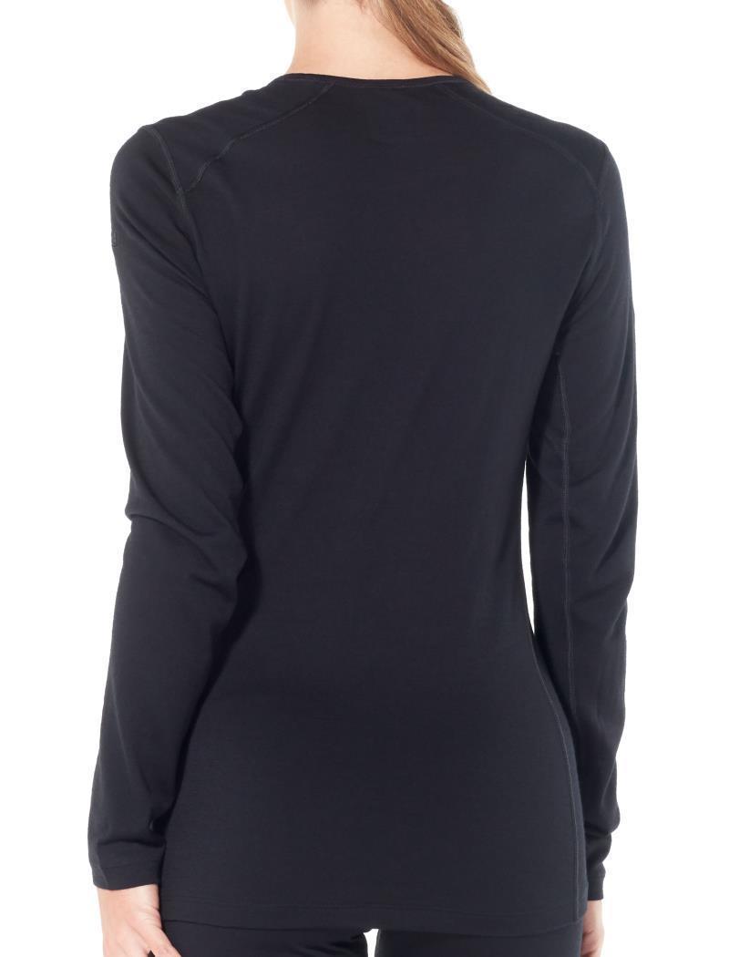 Merino 200 Oasis LS Crewe - Womens - Black 3