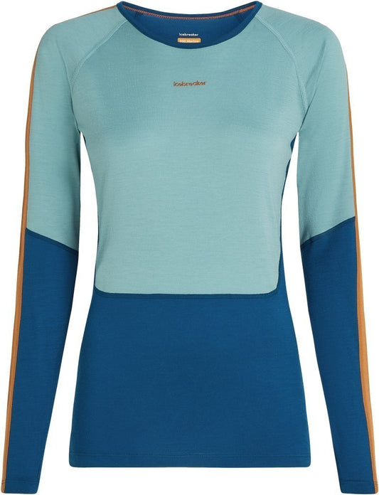 Merino 200 Oasis+ LS Crewe - Womens - atlantis / hydro / trail / cb 1