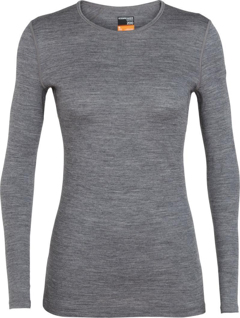 Merino 200 Oasis LS Crewe - Womens - gritstone heather 1