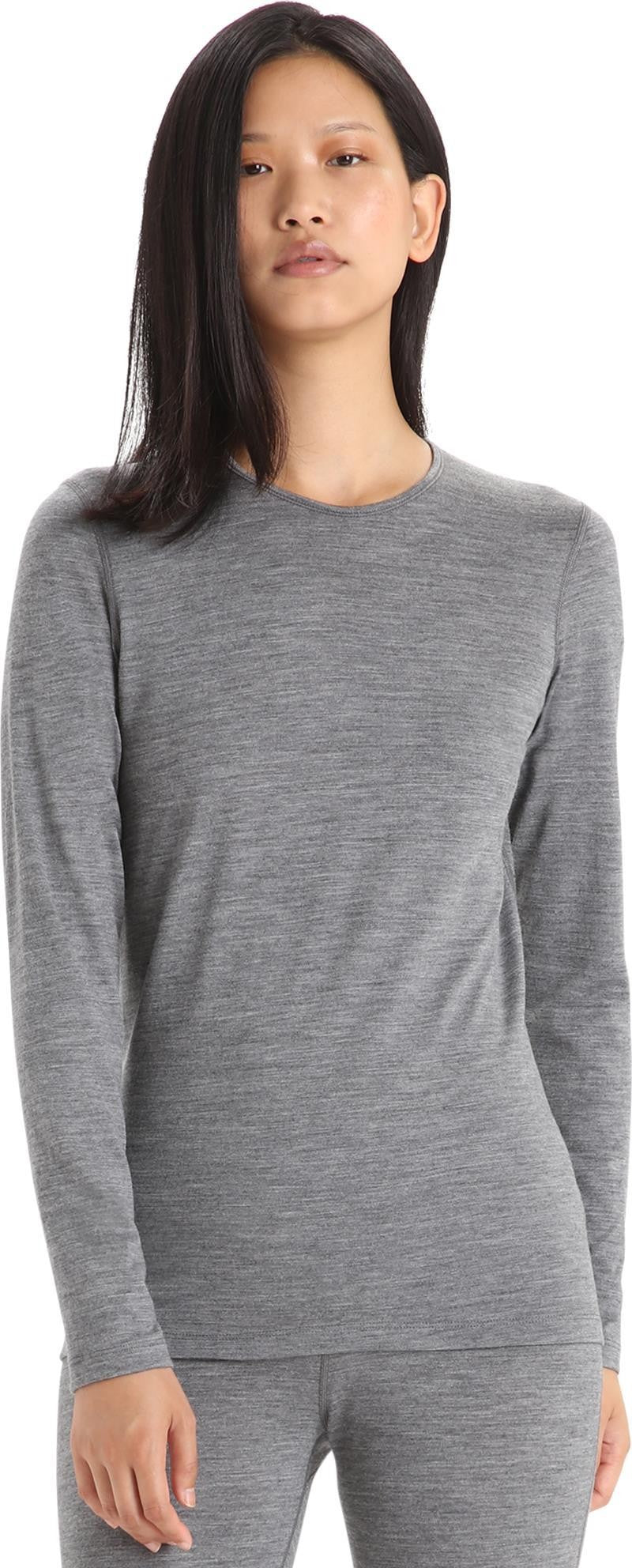 Merino 200 Oasis LS Crewe - Womens - gritstone heather 1
