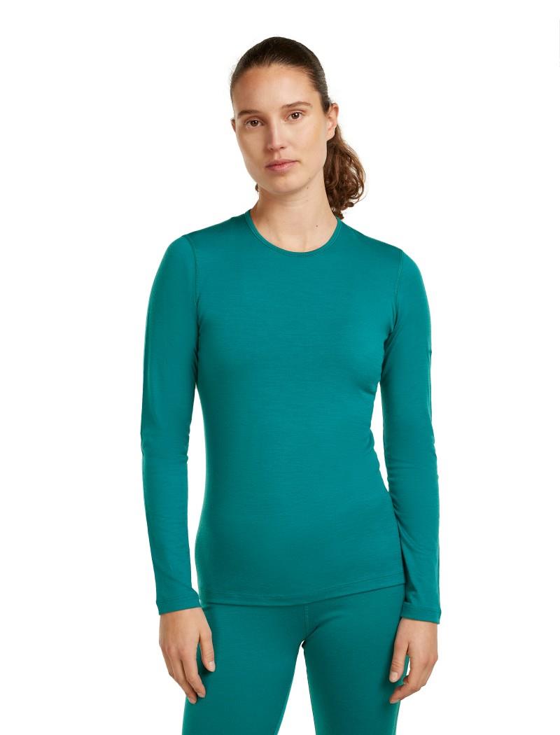 Merino 200 Oasis LS Crewe - Womens - tidal teal 1