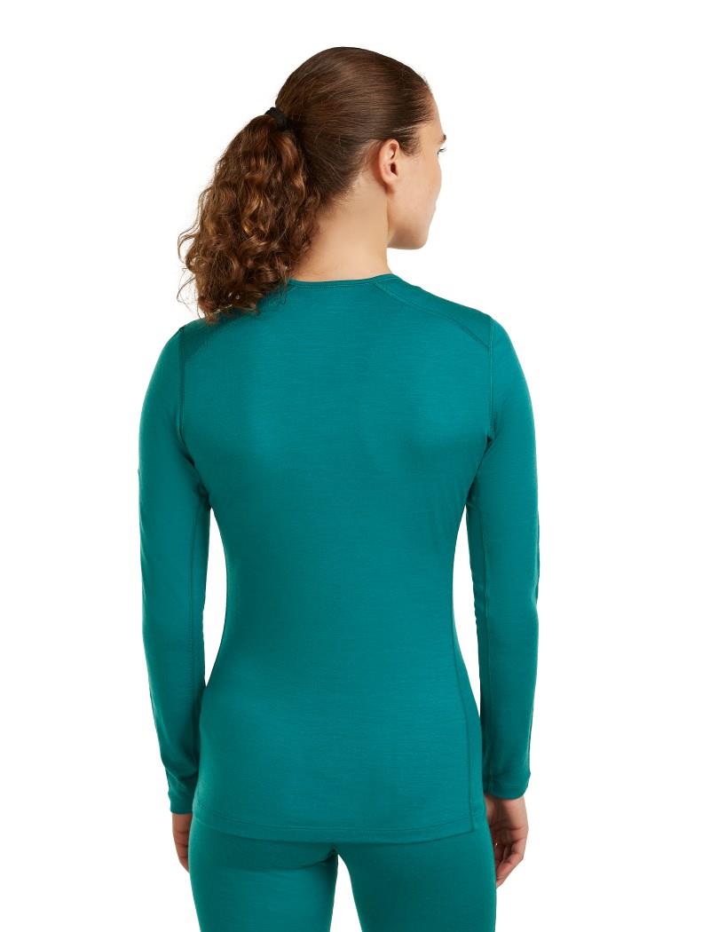 Merino 200 Oasis LS Crewe - Womens - tidal teal 1