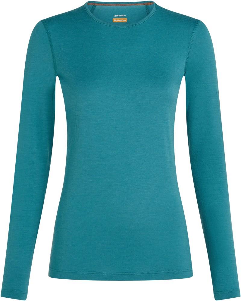 Merino 200 Oasis LS Crewe - Womens - topaz 1