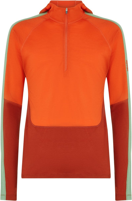 Merino 200 Oasis+ LS Half Zip Hoodie - Mens - agate / fervid / seaglass / cb 1