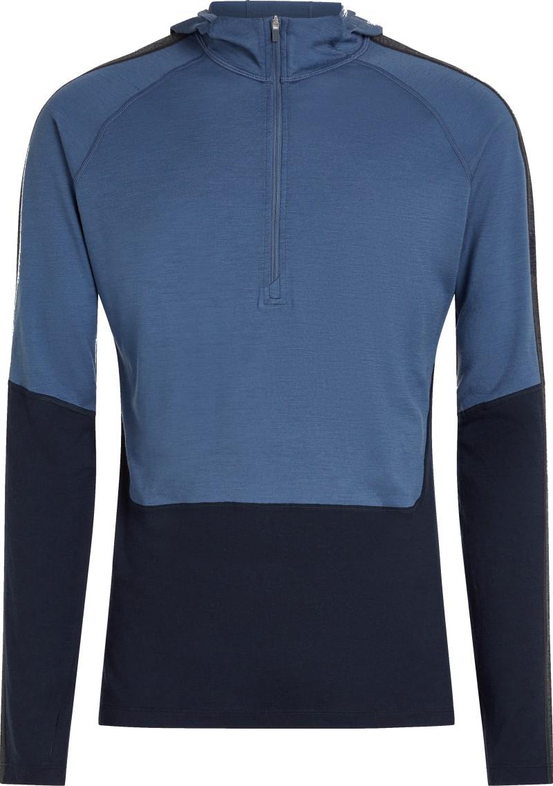 Merino 200 Oasis+ LS Half Zip Hoodie - Mens - midnight navy / dawn / jet heather / cb 1