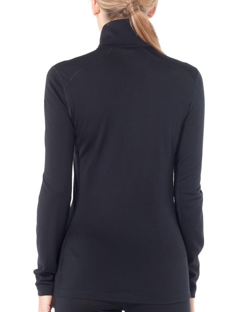 Merino 200 Oasis LS Half Zip - Womens - Black 3