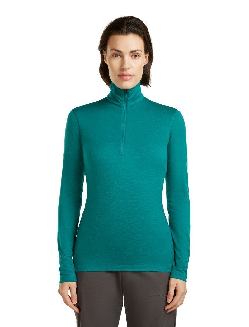 Merino 200 Oasis LS Half Zip - Womens - tidal teal 1