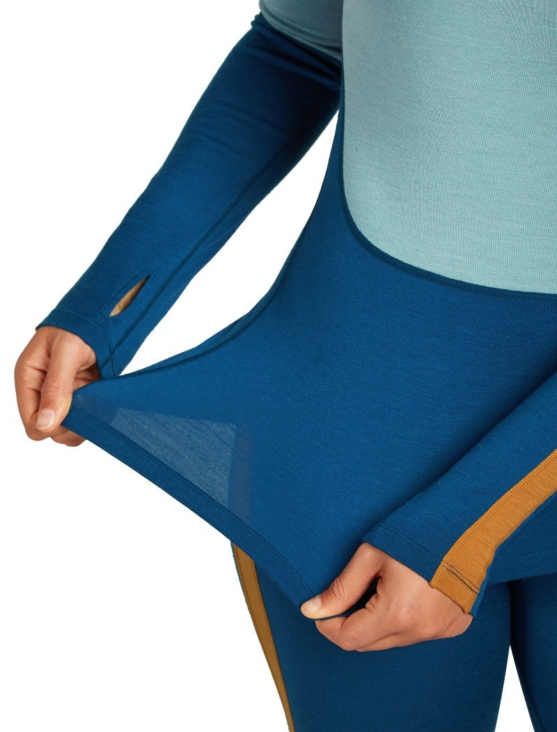 Merino 200 Oasis+ LS High Neck - Womens - atlantis / hydro / trail / cb 1