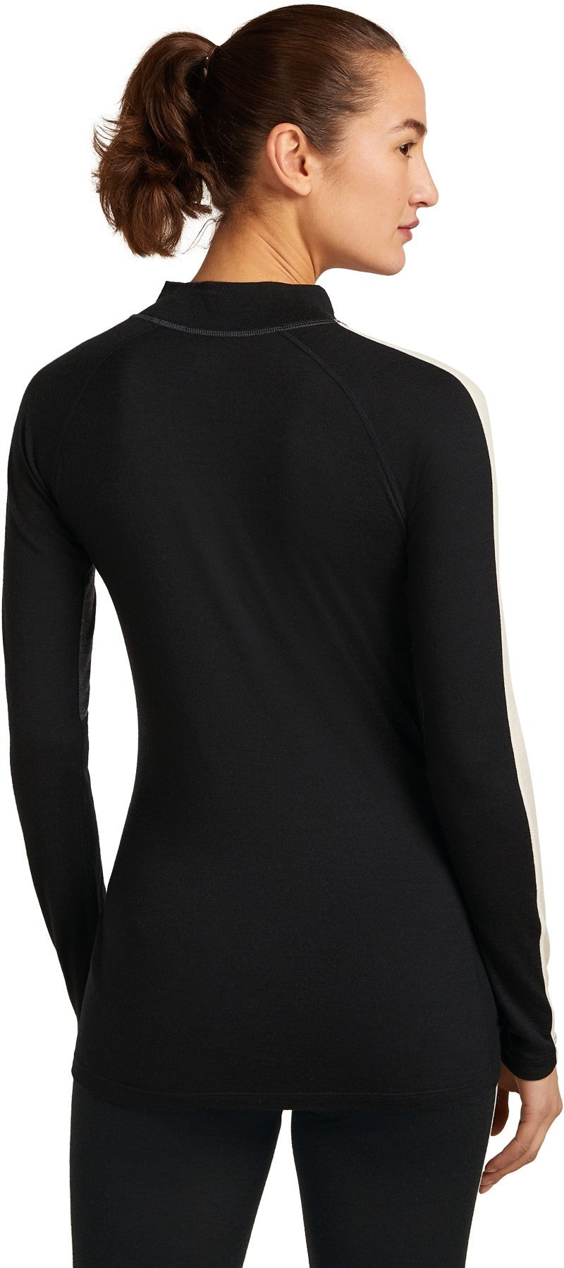 Merino 200 Oasis+ LS High Neck - Womens - black / jet heather / undyed / cb 1