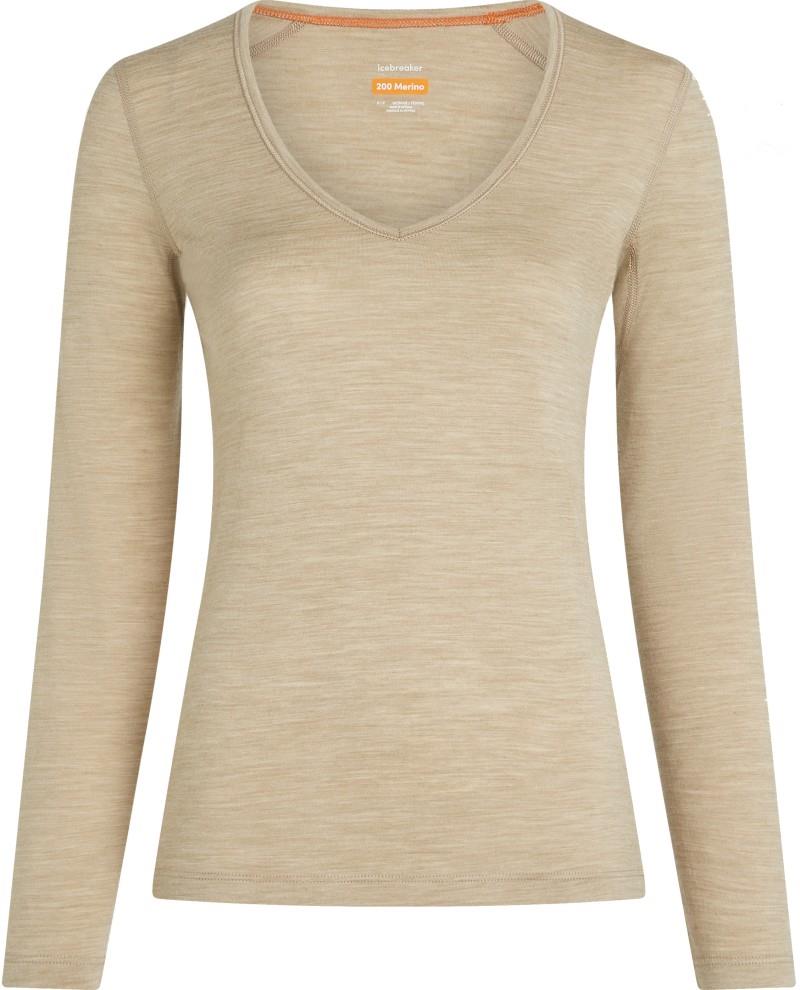 Merino 200 Oasis LS V-Neck - Womens - bay heather 1