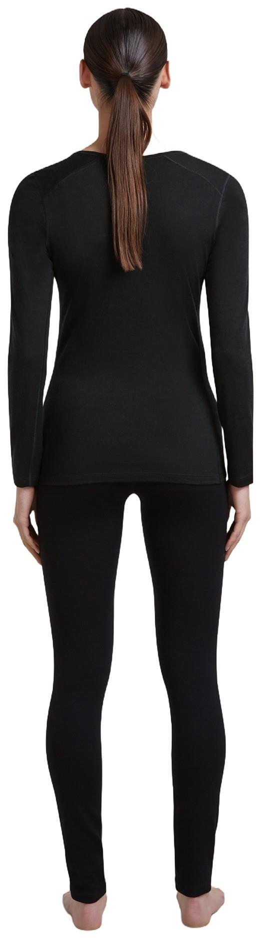 Merino 200 Oasis LS V-Neck - Womens - black 1
