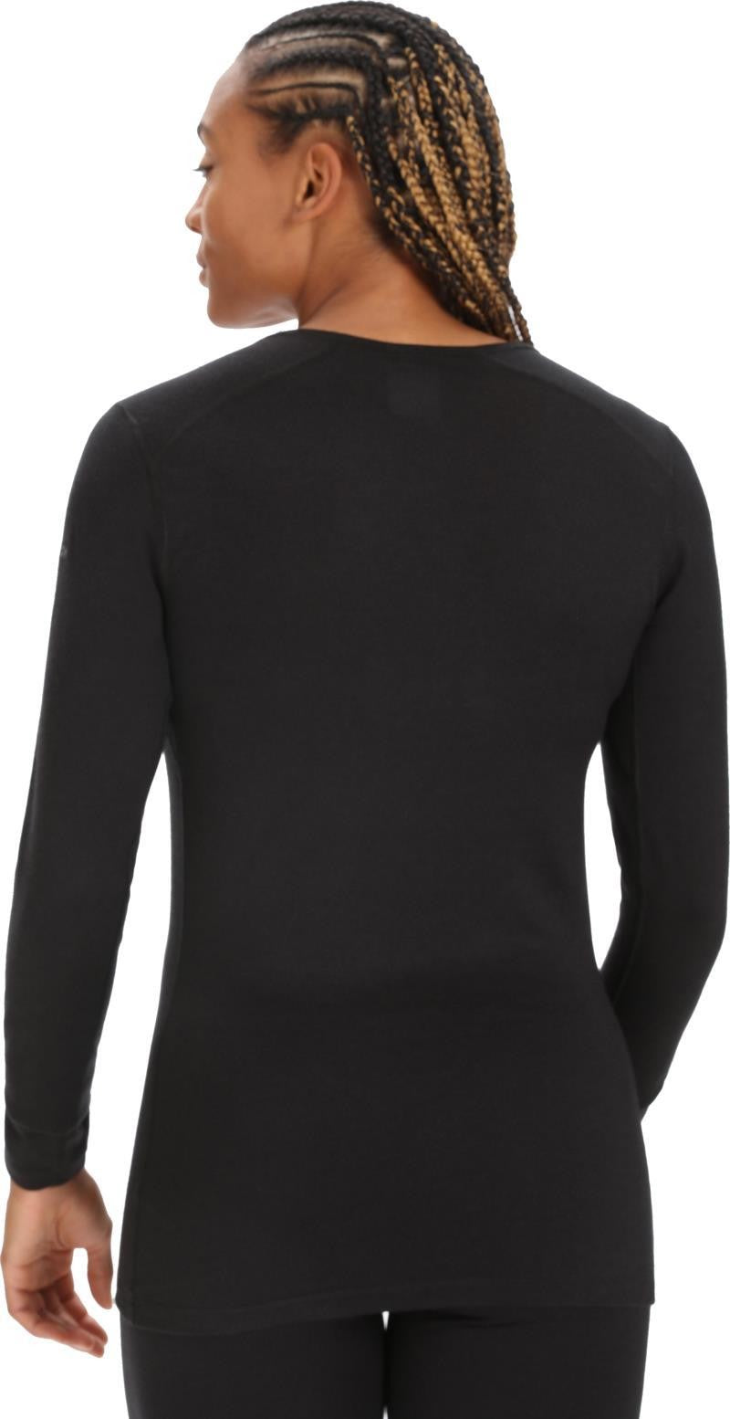 Merino 200 Oasis LS V-Neck - Womens - black 1