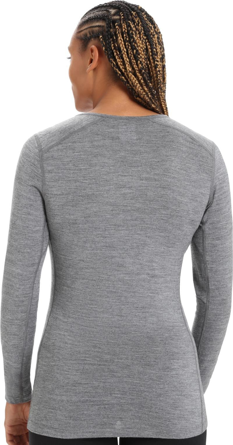 Merino 200 Oasis LS V-Neck - Womens - gritstone heather 1
