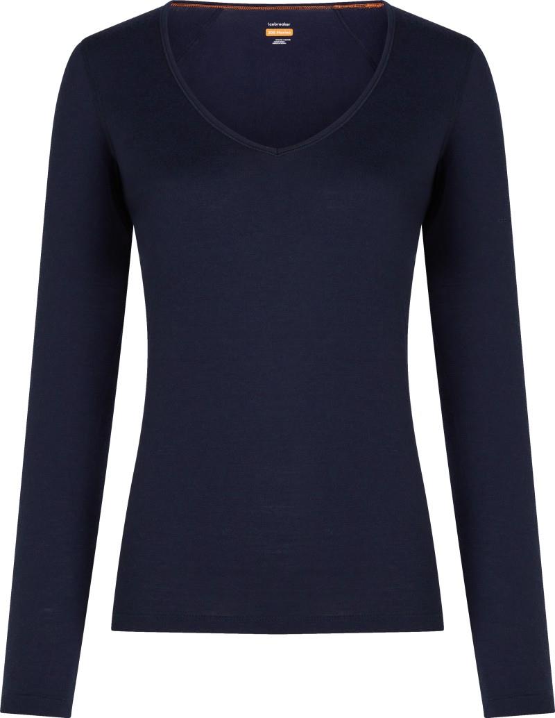 Merino 200 Oasis LS V-Neck - Womens - midnight navy 1
