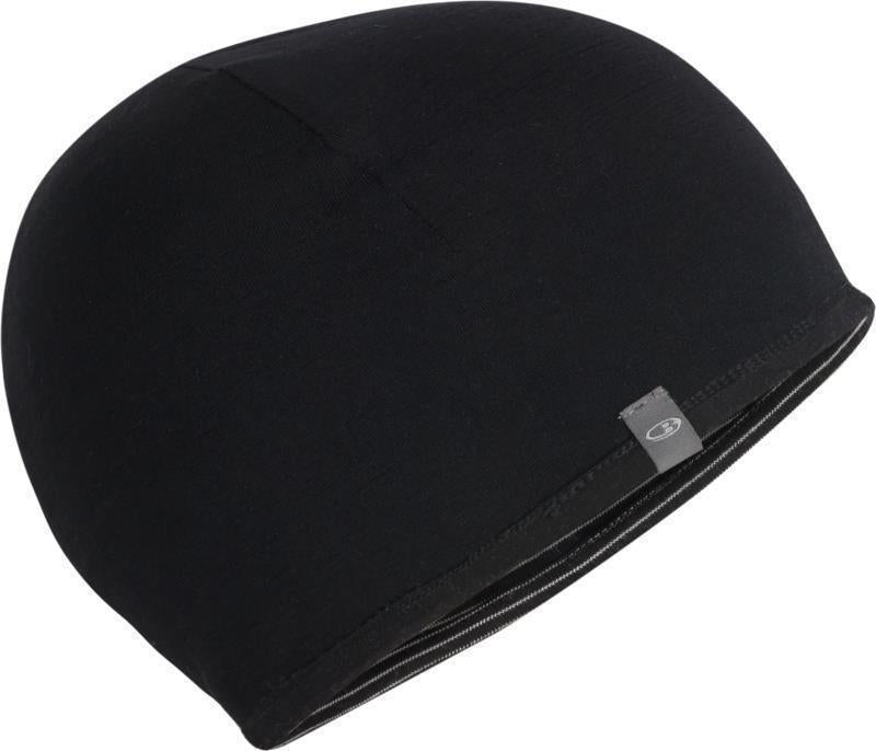 Merino 200 Oasis Reversible Beanie - black / snow - stripe 1