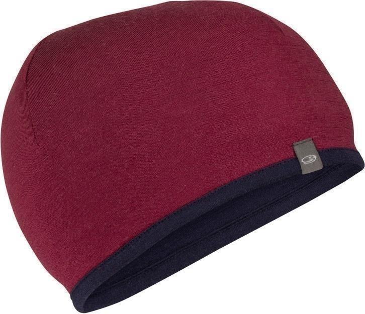 Merino 200 Oasis Reversible Beanie - cherry / midnight navy 1