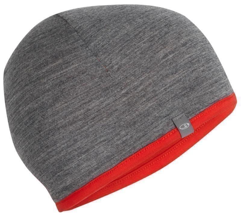 Merino 200 Oasis Reversible Beanie - chili red / gritstone heather 1
