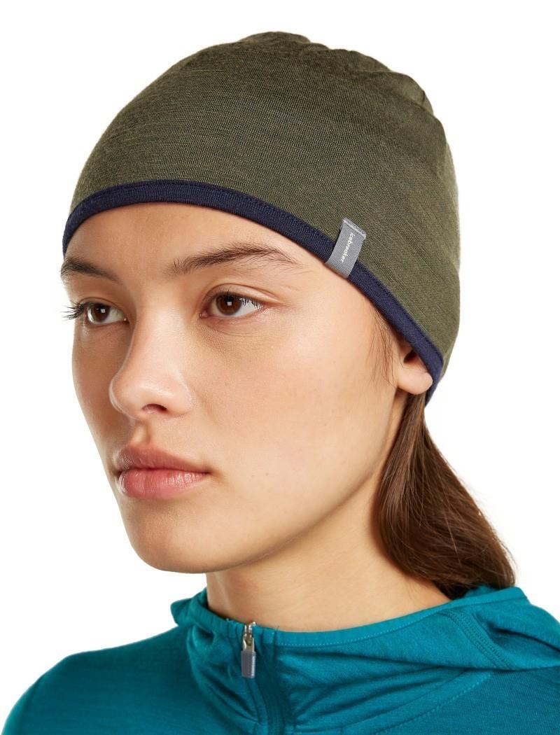 Merino 200 Oasis Reversible Beanie - dark loden / midnight navy 1
