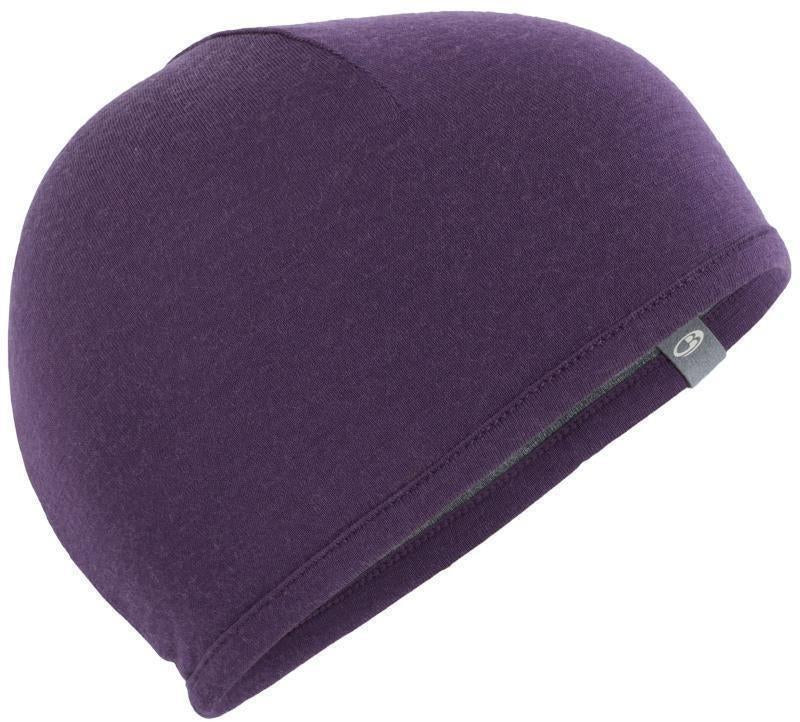 Merino 200 Oasis Reversible Beanie - eggplant / gritstone heather 1