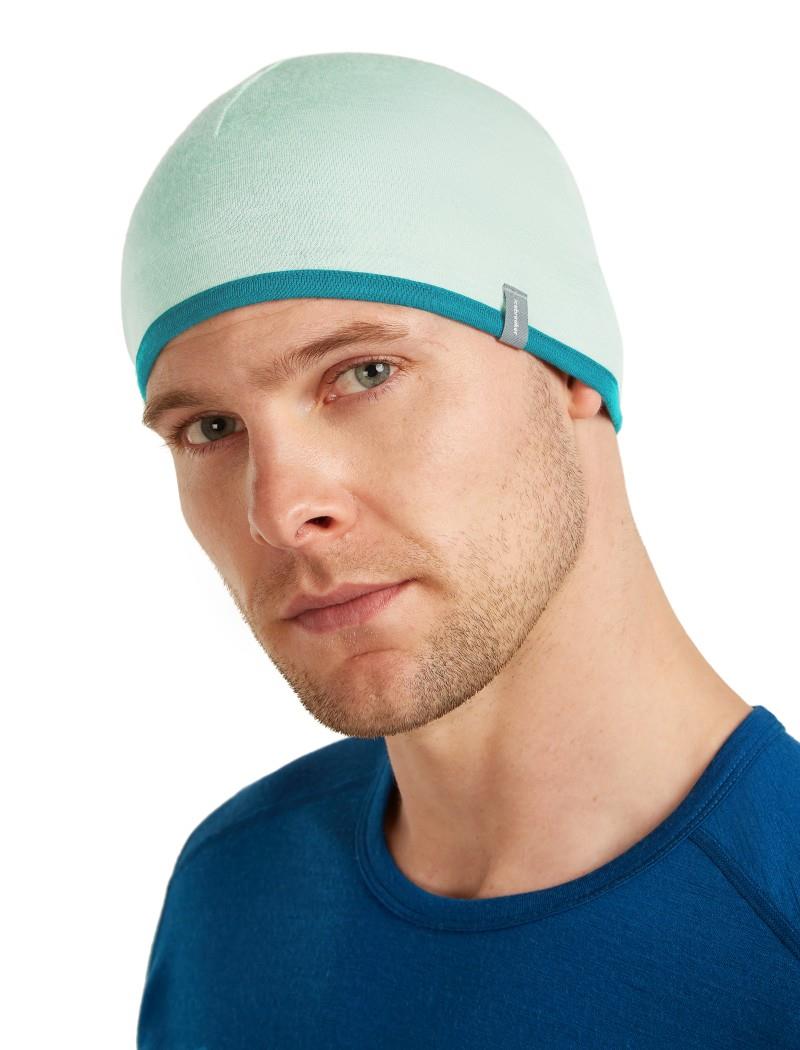 Merino 200 Oasis Reversible Beanie - mint / tidal teal 1