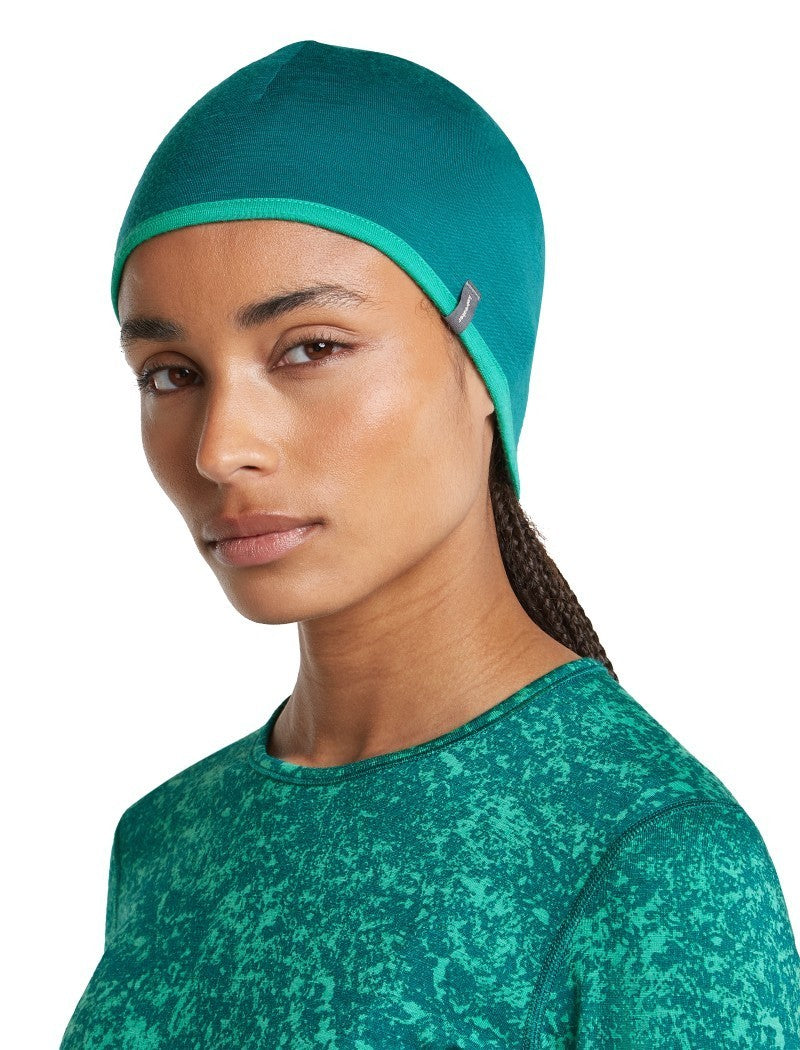 Merino 200 Oasis Reversible Beanie - tidal teal / fresh 1