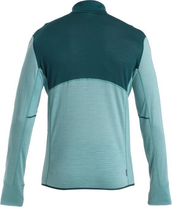 Merino 200 Realfleece Descender LS Half Zip - Mens - Fathom Green / Cloud Ray / CB 2
