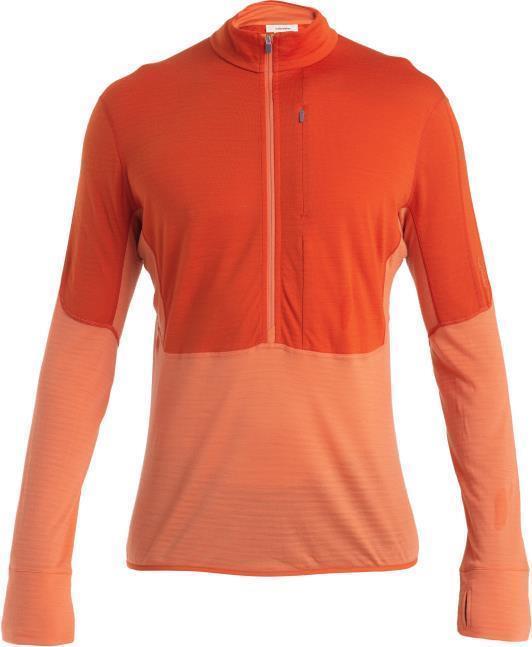 Merino 200 Realfleece Descender LS Half Zip - Mens - Molten / Ember / CB 1