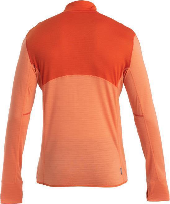Merino 200 Realfleece Descender LS Half Zip - Mens - Molten / Ember / CB 2